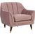 Кресло JOANNA 84x83xH80,5см, пурпурно-розовый бархат