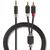 Nedis Aux провод 3.5 mm -> 2x RCA 0.5m Черный