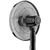 ETA Naos Fan ETA260790000 Stand Fan, Number of speeds 4, 50 W, Oscillation, Diameter 43 cm, Black