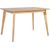 Обеденный стол JONNA 120/160x80xH76см, cтолешница: шпон дуба МДФ, ножки и рама: каучуковое дерево, цвет: натуральный
