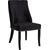 Pusdienu krēsls WATSON 52x64xH96cm, materiāls: melns samta audums, melnas bērza koka kājas