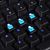 Thermaltake eSPORTS Poseidon ZX Illuminated Gaming Keyboard, Kailh BLUE, USB, US