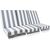 Swing cushions MONTREAL 114x52x9cm/3pcs, black-white striped