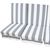 Swing cushions MONTREAL 114x52x9cm/3pcs, black-white striped