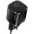 Usams T36 Wall Charger 20W 1x USB-C Plug PD charge + USB-C to Lightning 1m Cable for iPhone 11 12 13 Black