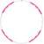 Izvelkamais novilcināmais novilcināšanas riņķis One Fitness HHP090, rozā-balts, 0,4 kg, 90 cm