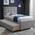Bed OSWALDO 90x200cm, with mattress HARMONY UNO POCKET, platinum grey