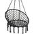 Royokamp Šūpuļtīkls stārķa ligzda piekarināms krēsls Šūpoles 80x60cm, pelēks