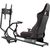 Nano Rs NanoRS RS160 Gaming Chair Racing Simulator Stand 3 in 1 PC Console Gamers Synthetic Leather Cover Steering Wheel Stand TV Bracket Up to 50" Max. Vesa 400x400