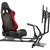 Nano Rs NanoRS RS160 Gaming Chair Racing Simulator Stand 3 in 1 PC Console Gamers Synthetic Leather Cover Steering Wheel Stand TV Bracket Up to 50" Max. Vesa 400x400