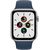 Apple Watch SE GPS + Cellular 44mm Sport Band, silver/abyss blue (MKRY3EL/A)