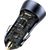 Baseus TZCCJD-0G Golden Contactor Car Charger Dual Quick Charger USB 40W Dark Grey