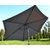 Saska Garden Dārza lietussargs 300 cm salokāms pelēks