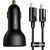 Baseus Superme Car charger, USB, USB-C, 100W + USB-C cable (black)