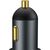 Baseus Share Together Fast Charge Car Charger with Cigarette Lighter Expansion Port, 2x USB, 120W (Gray)