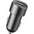 Baseus Car Charger High Efficiency 2xUSB-A 3.1A + 2x12V Black