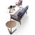 Kafijas galdiņš LANA 120x60xH45cm, galda virsma: MDF ar rieksta finierējumu, kājas: gumijkoks, krāsa: rieksts