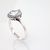 Серебряное кольцо #2101409(POx-Bk)_CZ, Серебро	925°, оксид (покрытие), Цирконы , Размер: 18, 3 гр.