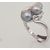 Sudraba gredzens #2101454(PRH-GR)_PE-GR, Sudrabs	925°, rodijs (pārklājums),  pērles , Izmērs: 17, 4.2 gr.