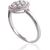 Золотое кольцо #1101029(Au-W)_DI, Белое Золото	585°, Бриллианты (0,2Ct), Размер: 18.5, 3.09 гр.