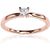 Золотое кольцо #1100154(Au-R)_DI, Красное Золото	585°, Бриллианты (0,15Ct), Размер: 18, 1.96 гр.