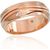 Золотое обручальное кольцо #1100544(AU-R)_CZ (Толщина кольца 6mm), Красное золото	585°, Цирконы , Размер: 17, 4.91 гр.
