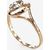 Золотое кольцо #1100074(AU-R+PRH-W), Красное золото	585°, родий (покрытие) , Размер: 16, 1.07 гр.