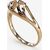 Золотое кольцо #1100067(AU-R), Красное золото	585°, Размер: 15.5, 1.24 гр.