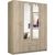 Top E Shop Topeshop ROMANA 160 SON bedroom wardrobe/closet 11 shelves 4 door(s) Oak