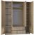 Top E Shop Topeshop ROMANA 160 SON bedroom wardrobe/closet 11 shelves 4 door(s) Oak