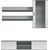 Cama Meble SOHO 5 set (RTV180 cabinet + Wall unit + shelves) Grey/Gloss white