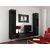 Cama Meble Cama Living room cabinet set VIGO 9 black/black gloss