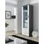 Cama Meble SOHO 1 set (RTV180 cabinet + S1 cabinet + shelves) Gloss grey/white
