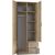 Top E Shop Topeshop ROMANA 80 SON L bedroom wardrobe/closet 5 shelves 2 door(s) Oak