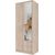 Top E Shop Topeshop ROMANA 80 SON L bedroom wardrobe/closet 5 shelves 2 door(s) Oak