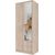 Top E Shop Topeshop ROMANA 80 SON L bedroom wardrobe/closet 5 shelves 2 door(s) Oak