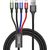 Kabel USB Baseus Fast 4w1 USB-C / 2x Lightning / Micro 3,5A 1,2m (czarny)