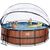 EXIT Koka baseins ø450x122cm ar smilšu filtra sūkni, kupolu un siltumsūkni - brūns