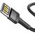 Lightning USB cable (reversible) Baseus Cafule 2.4A 1m (gray-black)