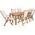 Dining set BALI table and 6 chairs