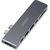 Choetech HUB-M14 for Macbook Pro 7in2 USB-C Thunderbolt 3 Silver Docking Station 100W