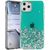 Fusion glue glitter silikona aizsargapvalks Apple iPhone 13 zaļš