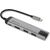 Verbatim 49141 interface hub USB 3.2 Gen 1 (3.1 Gen 1) Type-C 1000 Mbit/s Black, Silver