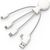 Unknown xoopar XP71024.22FR Mr. Bio Eco-Friendly Multi Cable (white)