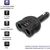 Qoltec 50641 Car Charger 12-24V | 52W | 5V | 2.4A| 2xUSB | USB QC 3.0 | USB C PD | 2x Cigarette Lighter Splitter