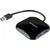 Axagon compact four-port USB 3.0 Quattro hub suitable for ultrabooks. Cable 16 cm. Dokstacijas portatīvajiem datoriem