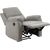Armchair SABIA recliner, light grey