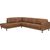 Corner sofa LUCAS LC brown