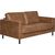 Sofa LUCAS 2-seater, brown