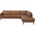 Corner sofa LUCAS RC brown